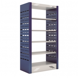 Estante de aço W-teca 04 prateleiras dupla