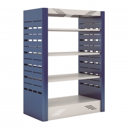 Estante de aço W-teca 03 prateleiras dupla