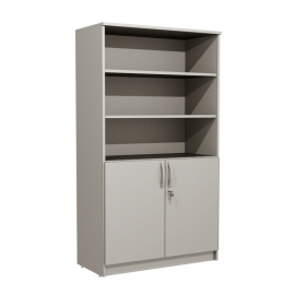 Armário estante 02 portas + 03 vãos