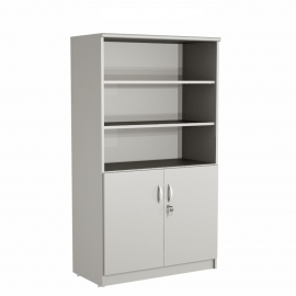 Armário estante alto 02 portas + 03 vãos