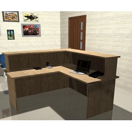 Mesa painel em L 