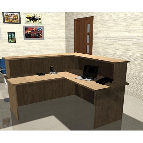Mesa painel em L 