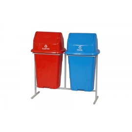 Suporte c/02 lixeiras