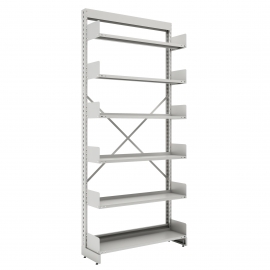 Estante de aço biblioteca 06 prateleiras simples