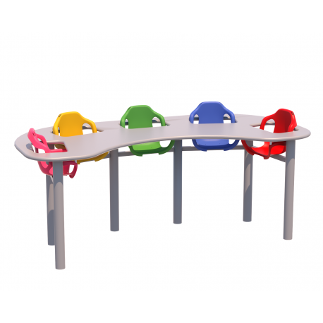 Mesa de refeição infantil 05 lugares