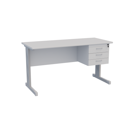 Mesa de trabalho 075x120x060 com 03 gavetas