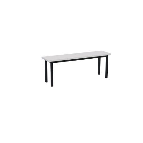 Mesa de refeitório com bancos escamoteáveis