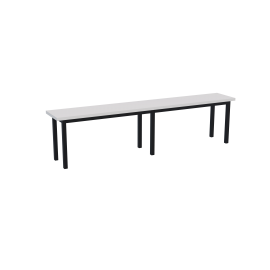 Mesa de refeitório com bancos escamoteáveis