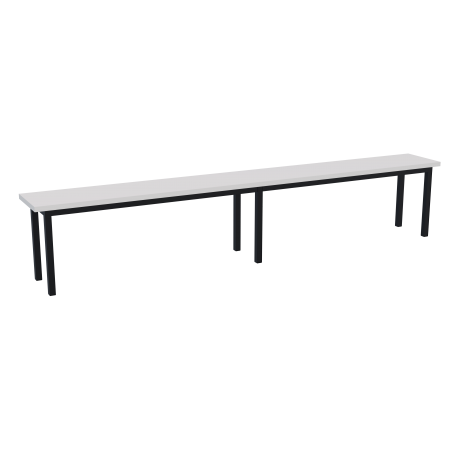 Mesa de refeitório com bancos escamoteáveis