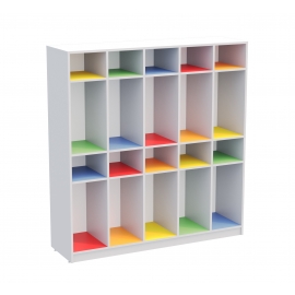 Estante para mochilas 10 vãos G + 10 vãos P