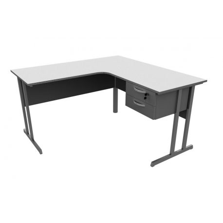 Mesa delta plus com 02 gavetas