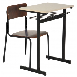 Conjunto fde adulto bege com imbuia