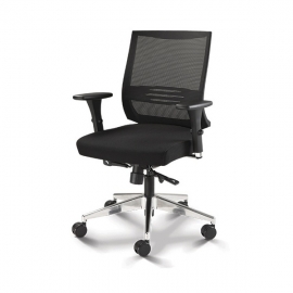 Poltrona giratória 27001 syncron RP 3D alumínio